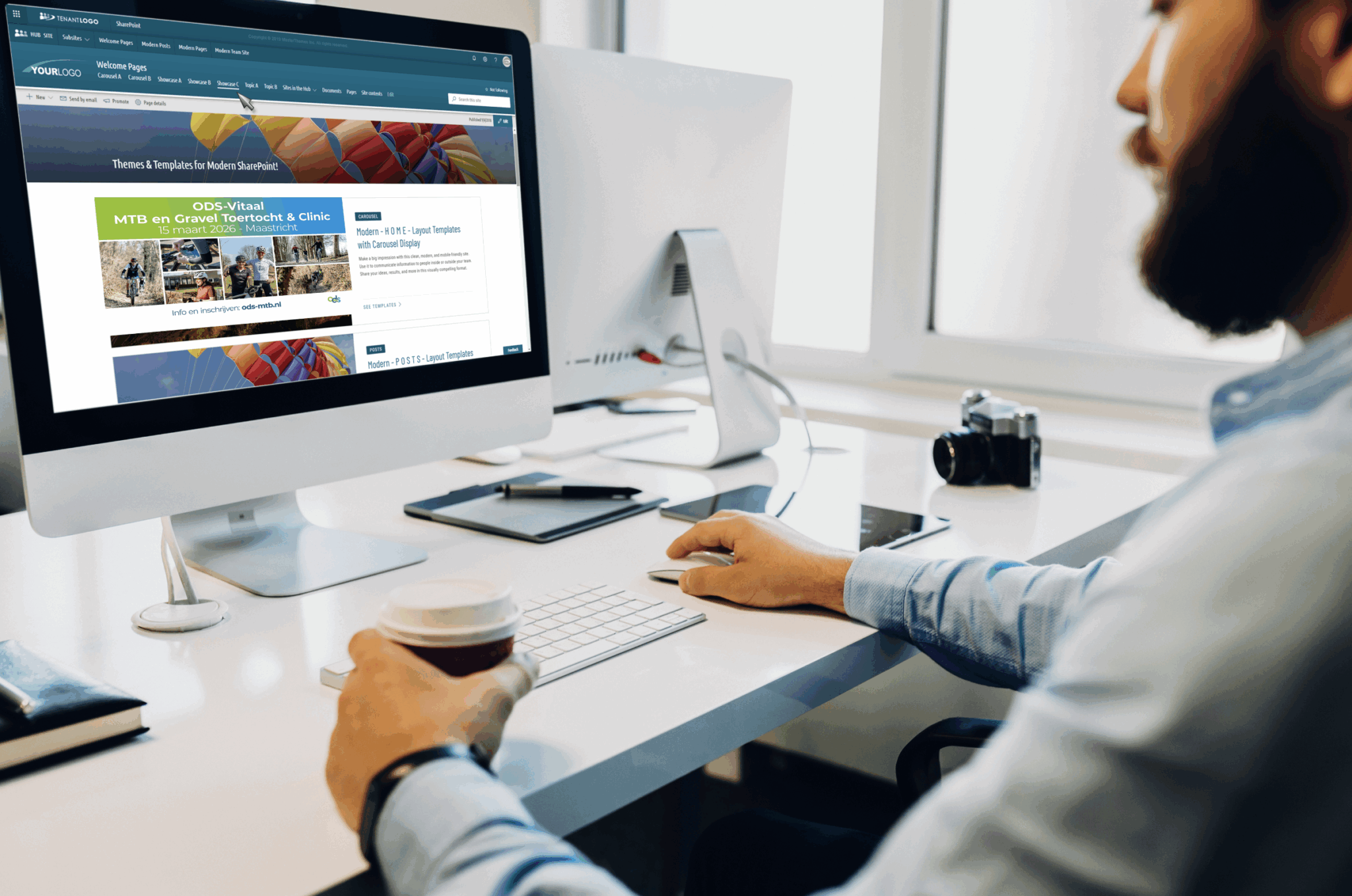 Mockup intranet Zaalvoetbal