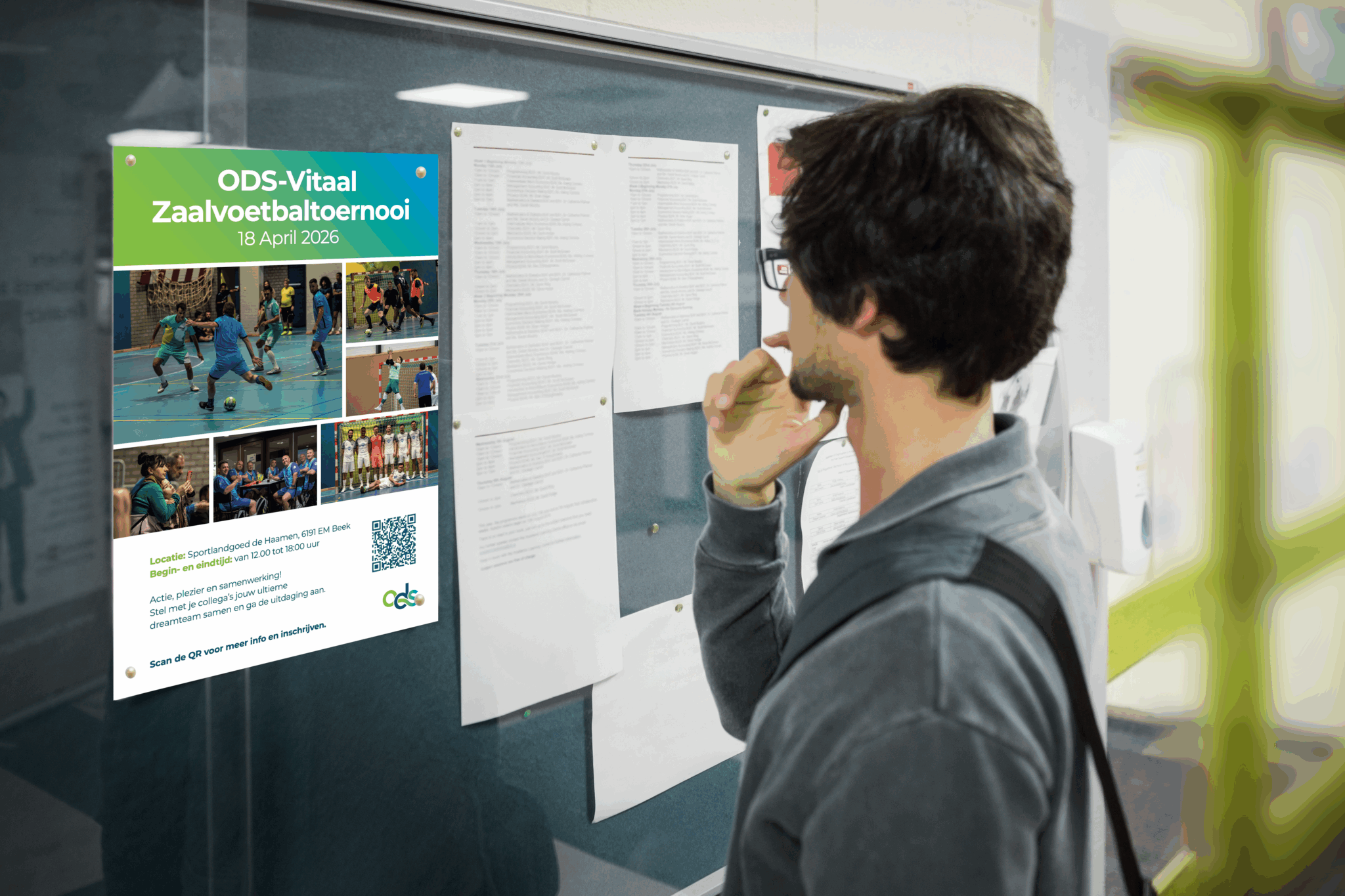 mock up poster Zaalvoetbal